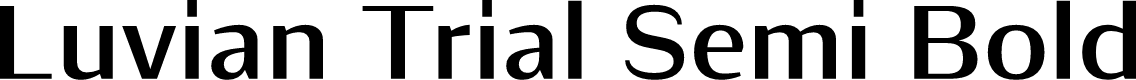 Luvian Trial Semi Bold