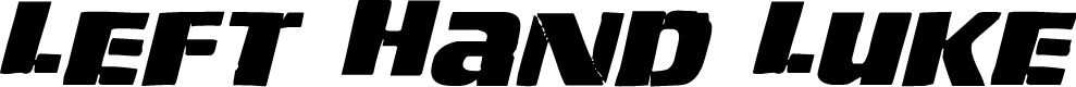Left Hand Luke Staggered Italic