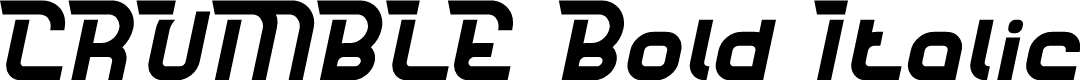 CRUMBLE Bold Italic