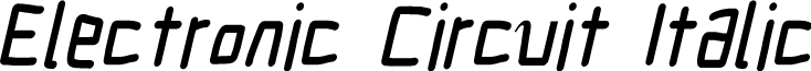 Electronic Circuit Italic
