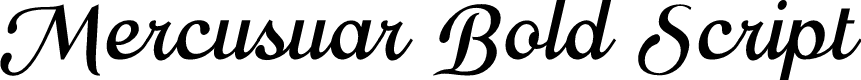 Mercusuar Bold Script