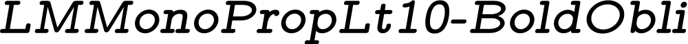 LMMonoPropLt10-BoldOblique