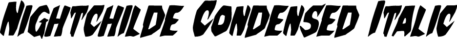 Nightchilde Condensed Italic