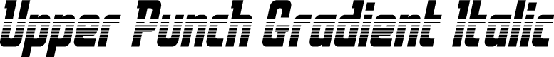 Upper Punch Gradient Italic