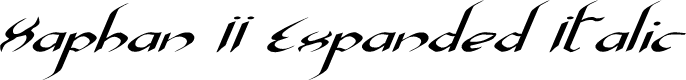 Xaphan II Expanded Italic