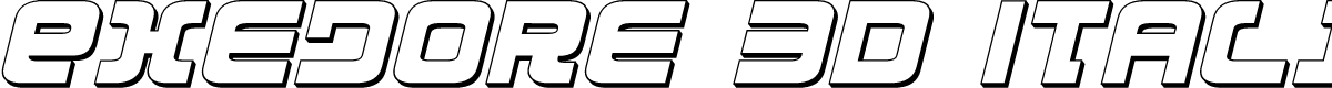 Exedore 3D Italic
