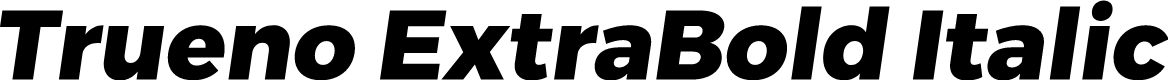 Trueno ExtraBold Italic
