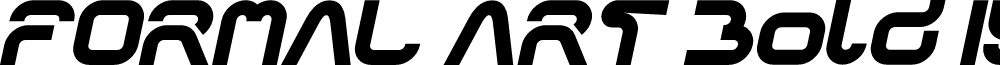 FORMAL ART Bold Italic