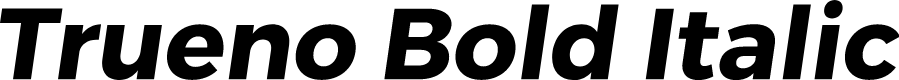 Trueno Bold Italic