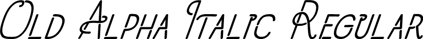 Old Alpha Italic Regular