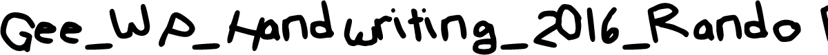 Gee_WP_Handwriting_2016_Rando Book