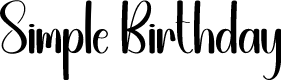 Simple Birthday