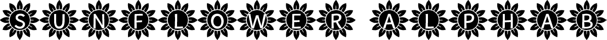 Sunflower Alphabet Solid