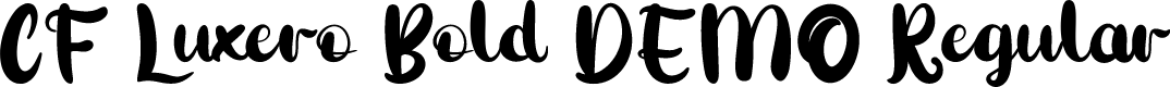 CF Luxero Bold DEMO Regular