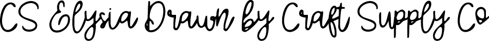 CSElysiaDrawn-Regular Demo