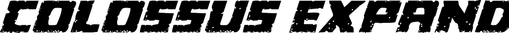 Colossus Expanded Italic