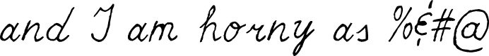 Erratic Cursive Italic