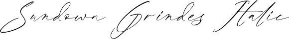 Sundown Grindes Italic