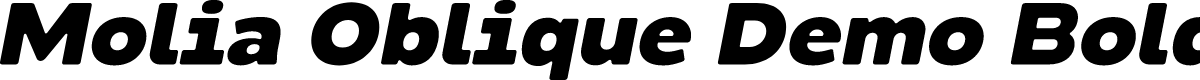Molia Oblique Demo Bold