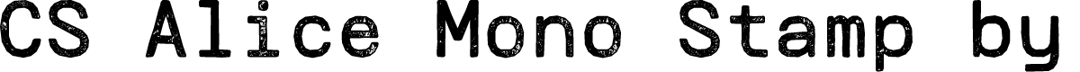 CS Alice Mono Stamp Regular Demo