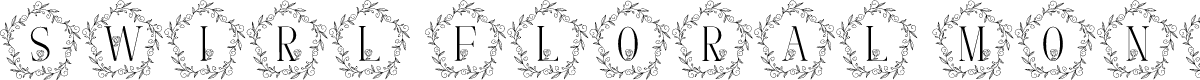 Swirl Floral Monogram