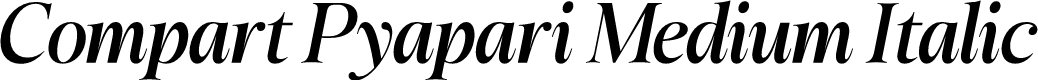 Compart Pyapari Medium Italic