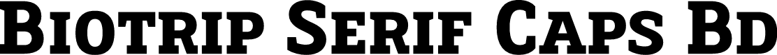 Biotrip Serif Caps Bold