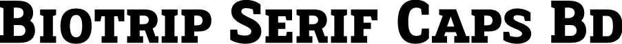 Biotrip Serif Caps Bold