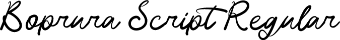 Boprura Script Regular