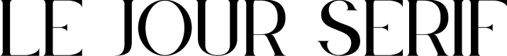 Le Jour Serif Personal Use Only