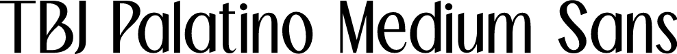 TBJ Palatino Medium Sans