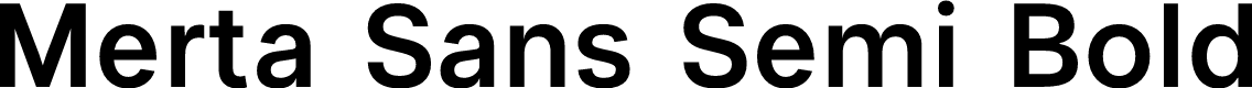 Merta Sans Demo Semi Bold