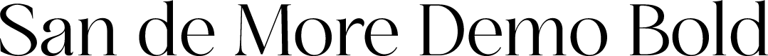 San de More Demo Bold