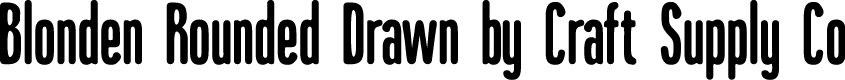 BlondenRoundedDrawn-Regular Demo