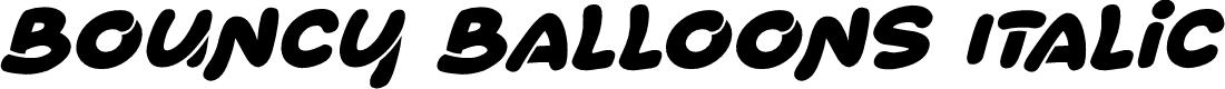Bouncy Balloons Italic