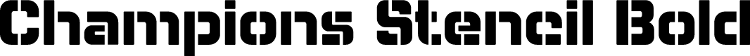 Champions Stencil Bold