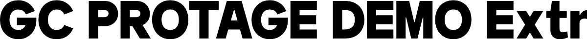 GC PROTAGE DEMO Extra Bold