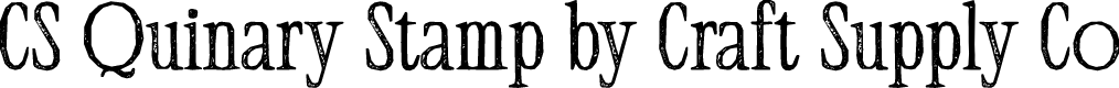 CS Quinary Stamp Regular Demo