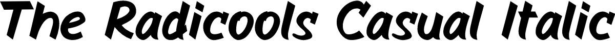 The Radicools Casual Italic