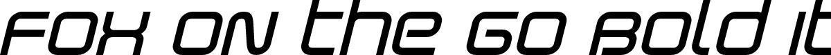 Fox on the Go Bold Italic