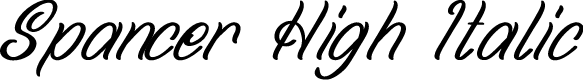 Spancer High Italic
