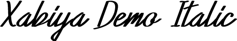 Xabiya Demo Italic