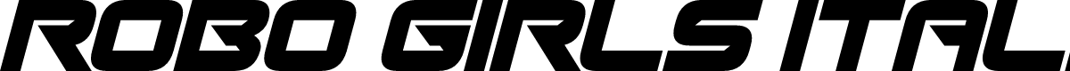 Robo Girls Italic
