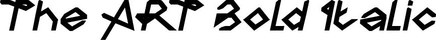 The ART Bold Italic