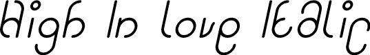 High In love Italic