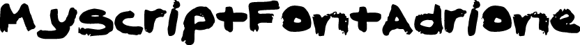 MyScriptFontAdrione