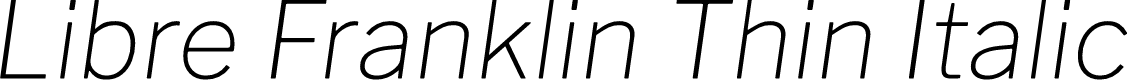 Libre Franklin Thin Italic