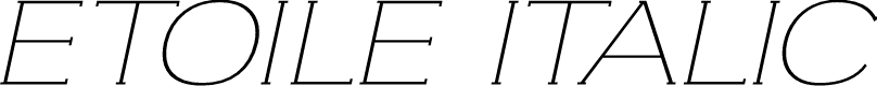 ETOILE ITALIC