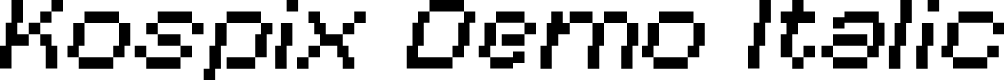 Kospix Demo Italic