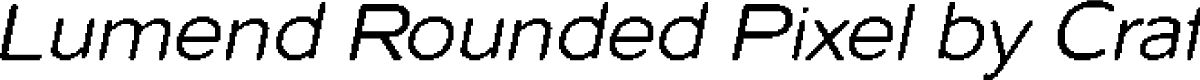 LumendRoundedPixel-Regular Demo